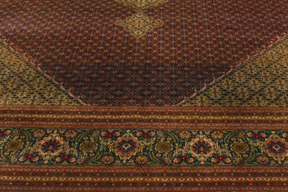 10 x 13 Vintage Persian Mahi Tabriz Rug 76693