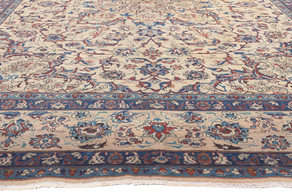 10 x 14 Vintage Persian Yazd Rug 76490