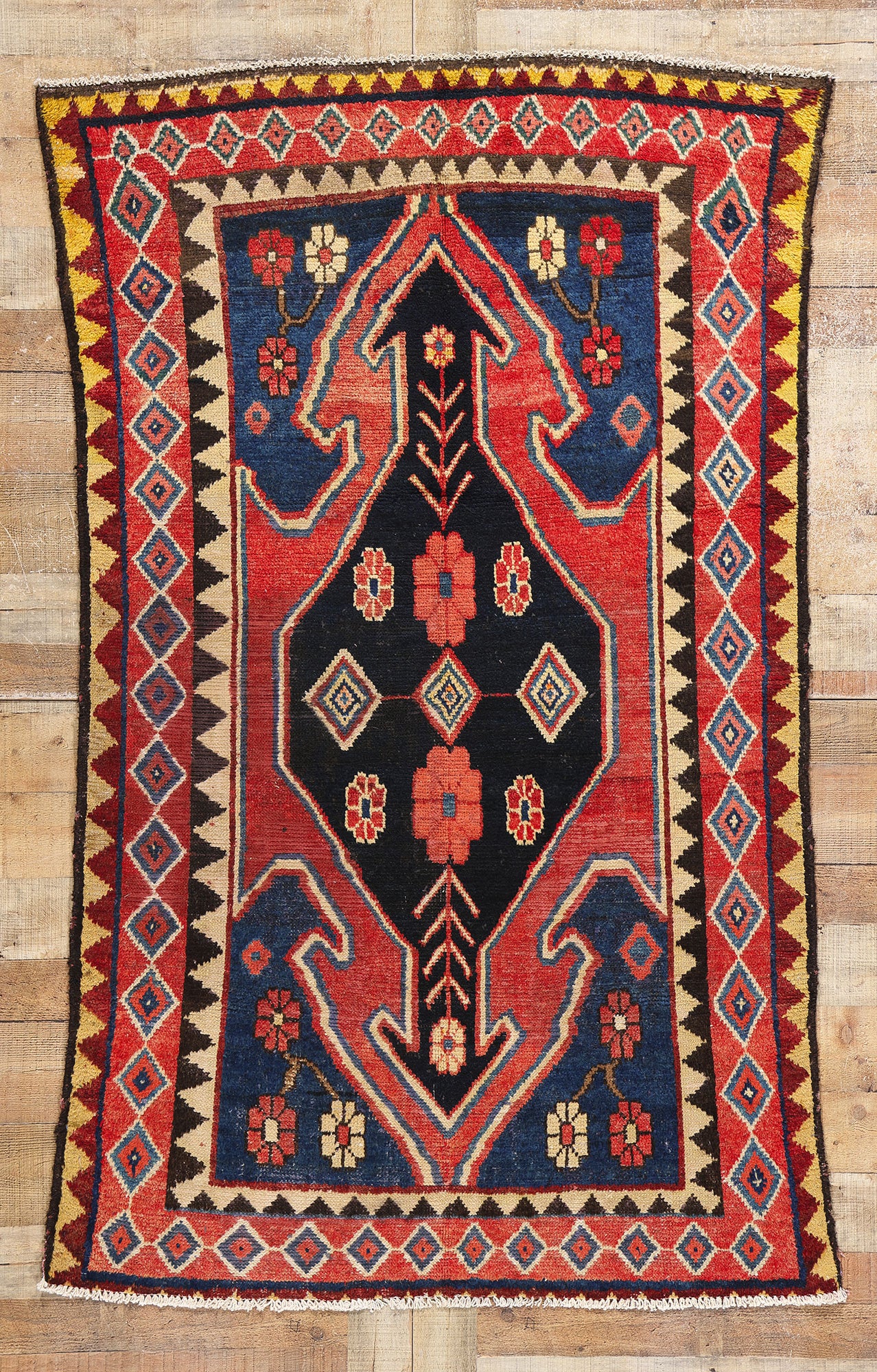3 x 7 Vintage Persian Lori Rug 78885