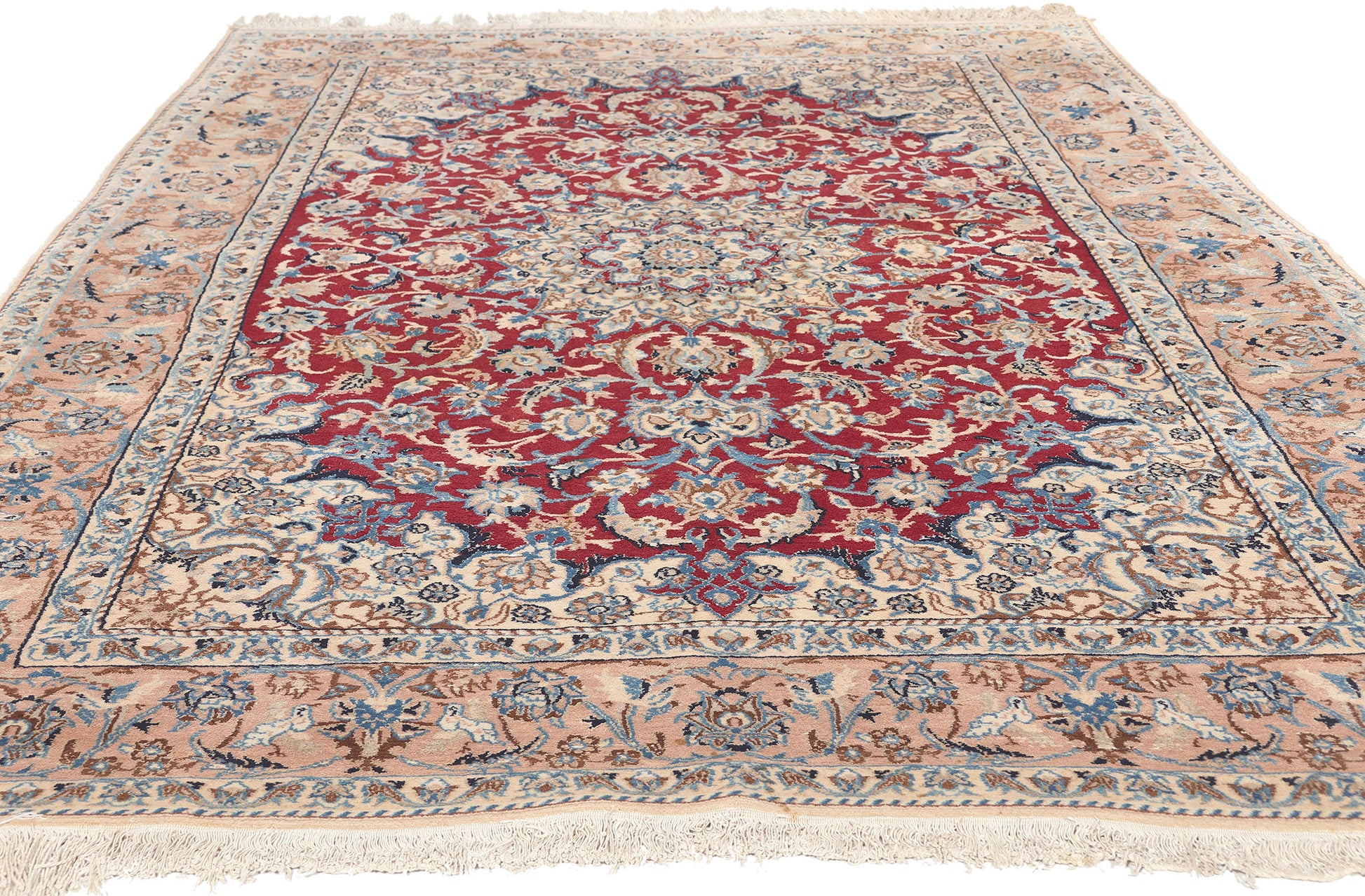 5 x 8 Vintage Persian Nain Rug 78661