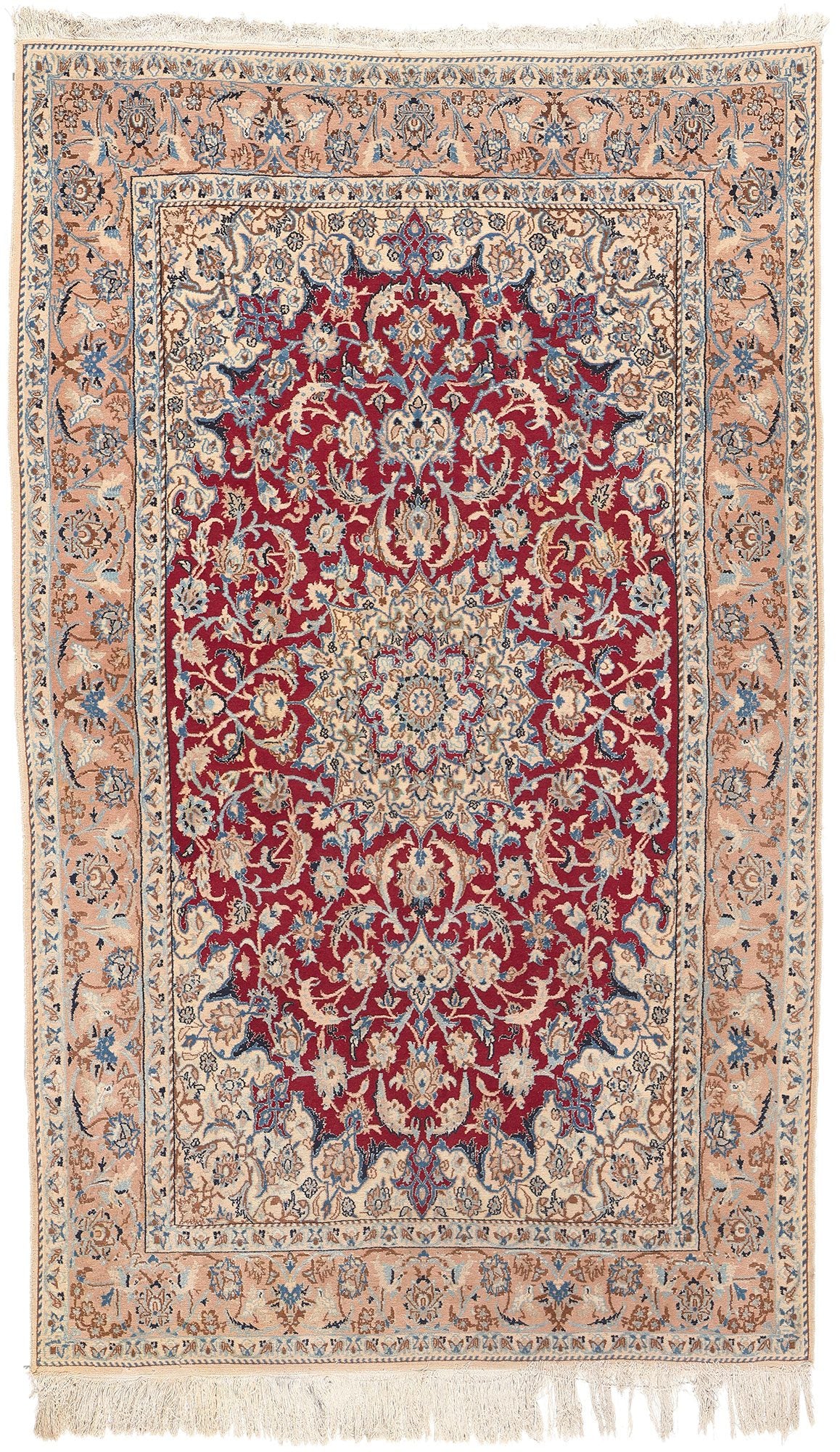 5 x 8 Vintage Persian Nain Rug 78661