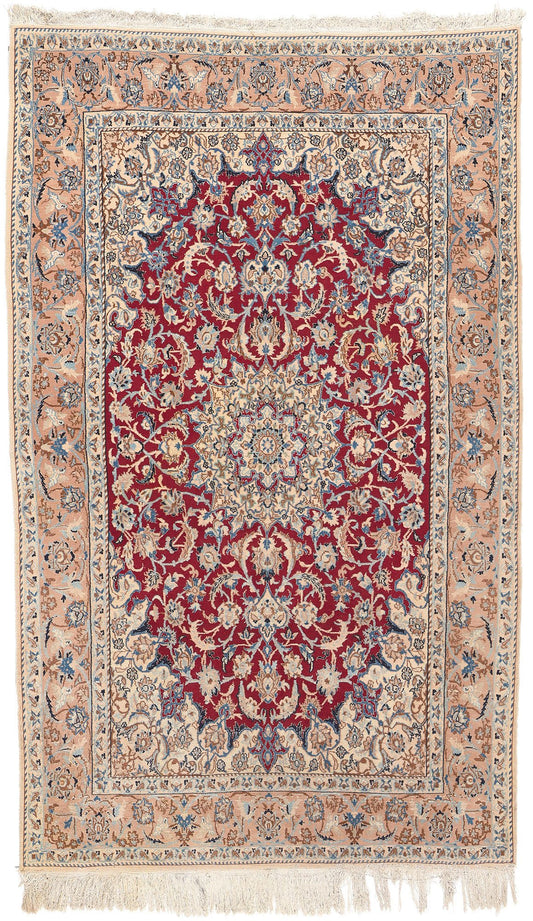 5 x 8 Vintage Persian Nain Rug 78661