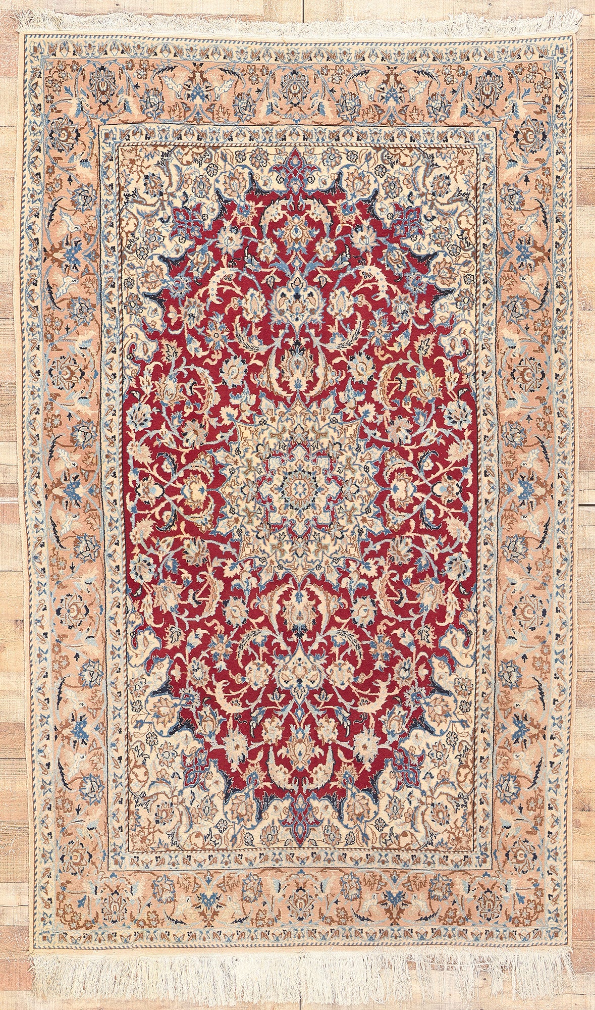 5 x 8 Vintage Persian Nain Rug 78661