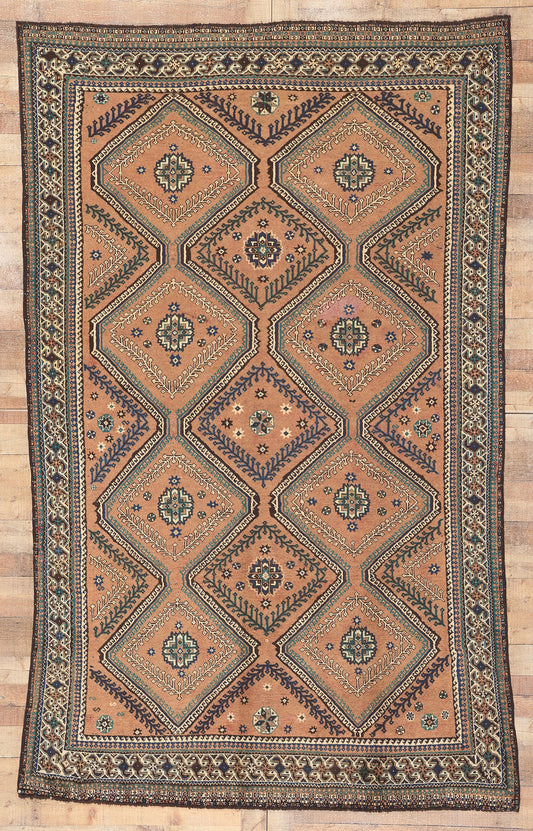 6 x 10 Vintage Persian Shiraz Rug 75926