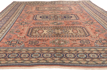 7 x 10 Vintage Persian Ardabil Rug 74930