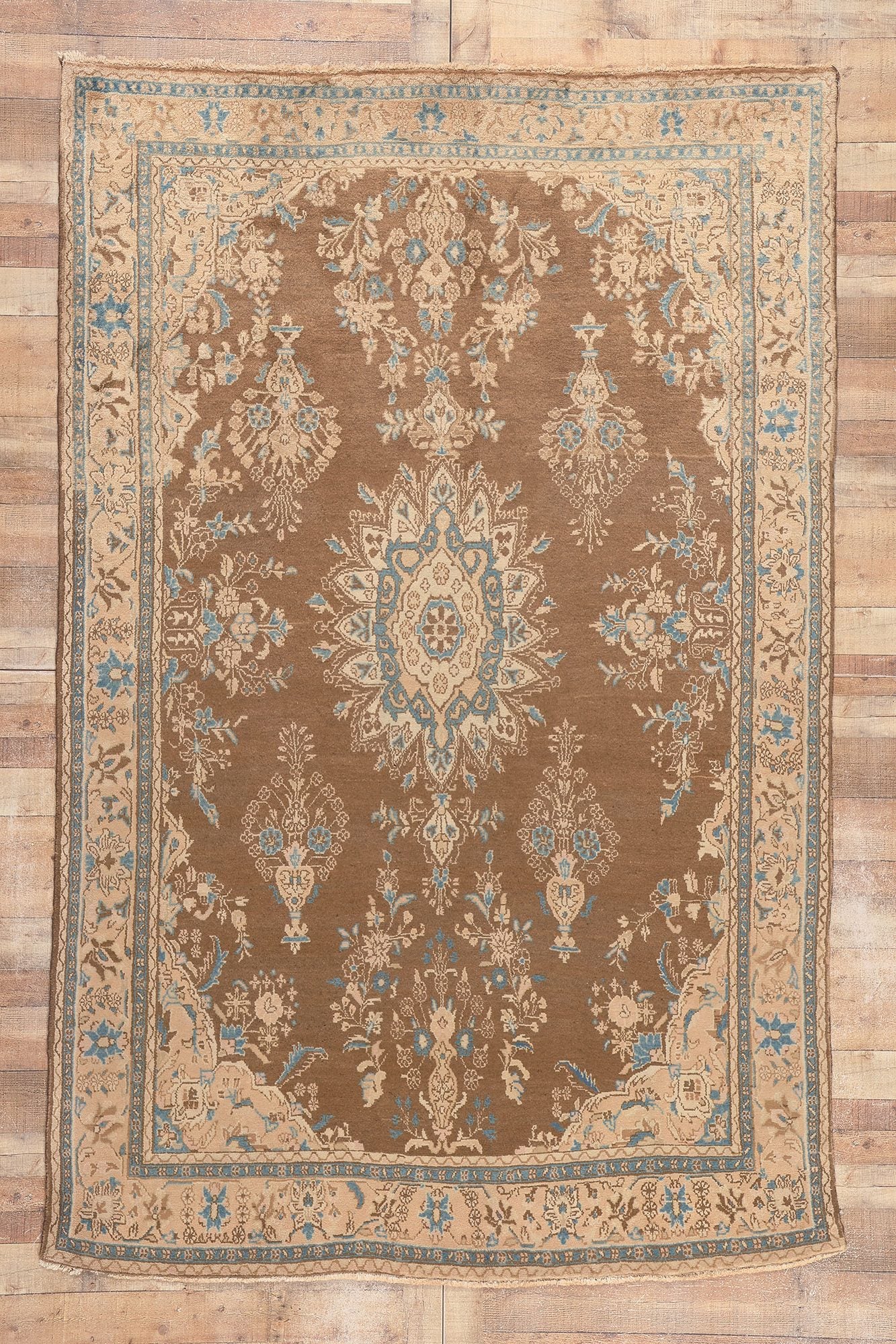 7 x 11 Vintage Persian Hamadan Rug 76088