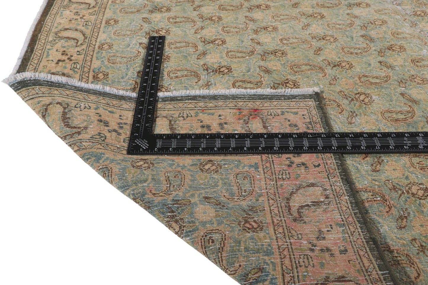7 x 9 Vintage Persian Qum Rug 61004
