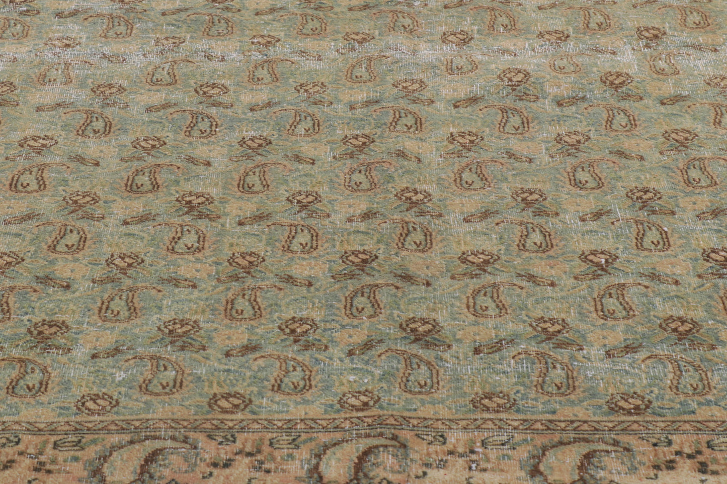 7 x 9 Vintage Persian Qum Rug 61004