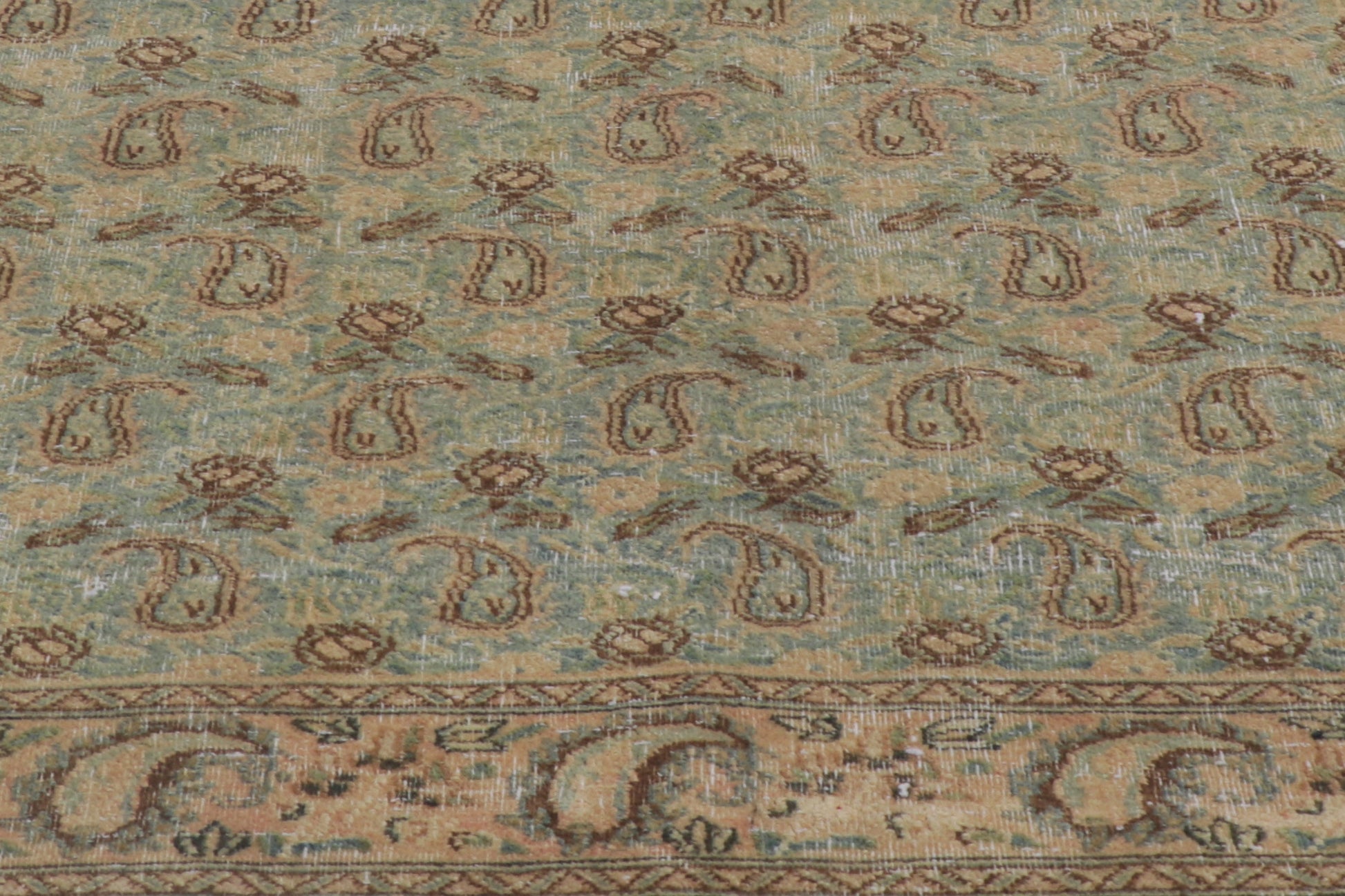 7 x 9 Vintage Persian Qum Rug 61004