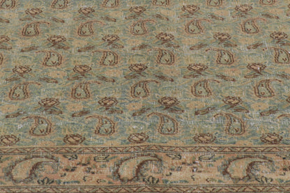 7 x 9 Vintage Persian Qum Rug 61004