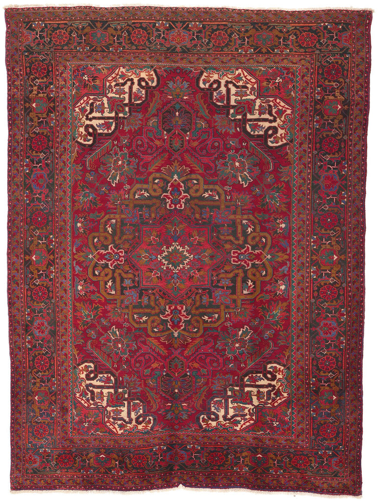 8 x 11 Vintage Persian Heriz Rug 76234