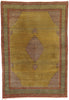 8 x 11 Vintage Yellow Persian Tabriz Rug 21683