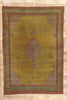 8 x 11 Vintage Yellow Persian Tabriz Rug 21683