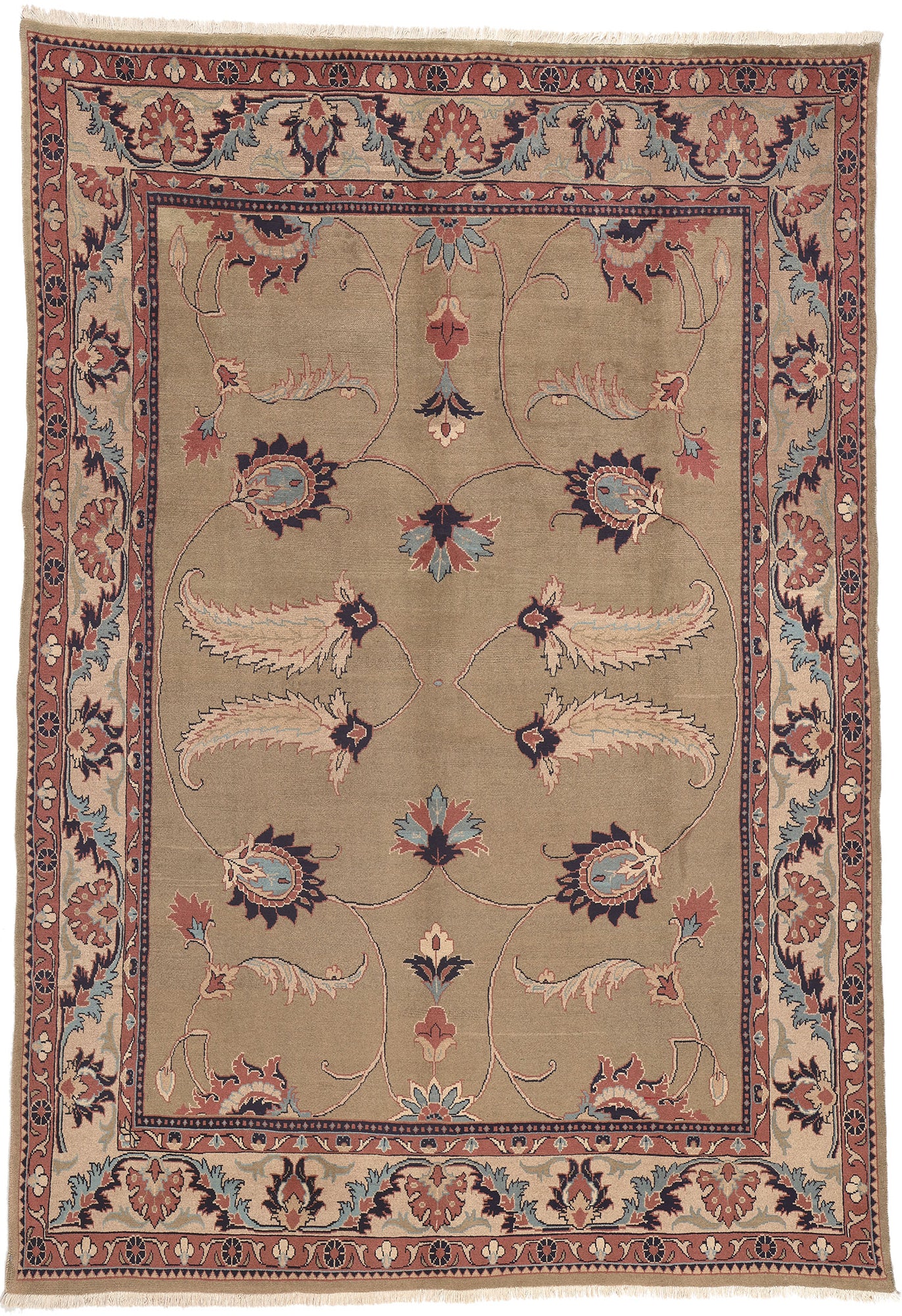 8 x 12 Vintage Persian Mahal Rug 75086