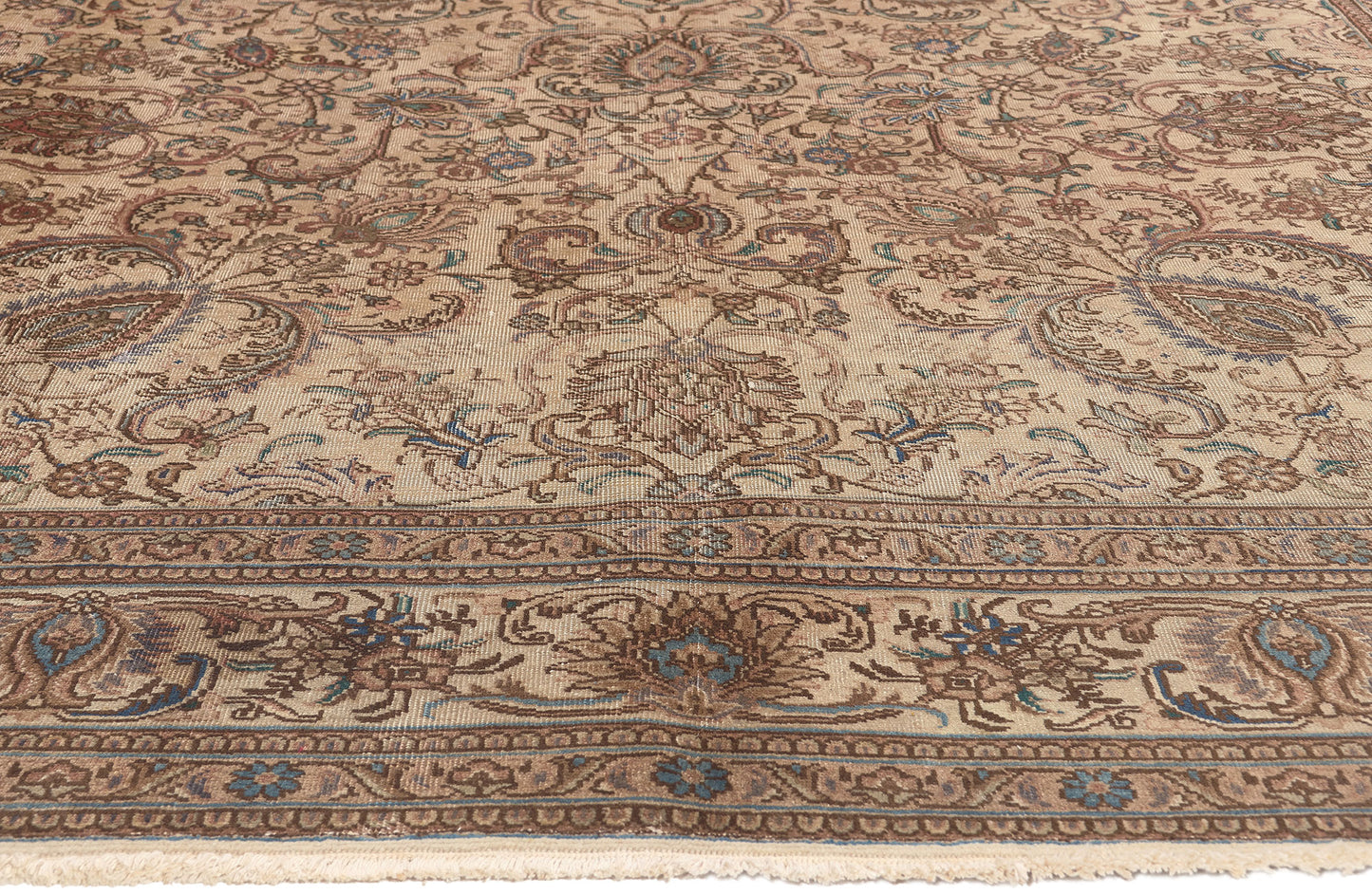 8 x 12 Vintage Persian Tabriz Rug 76734
