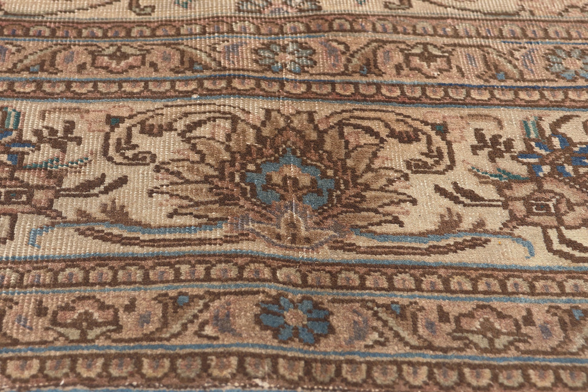 8 x 12 Vintage Persian Tabriz Rug 76734