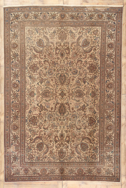 8 x 12 Vintage Persian Tabriz Rug 76734