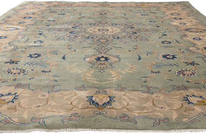 8 x 12 Vintage Persian Kashan Rug 73574