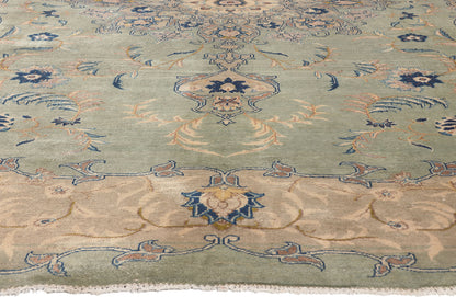 8 x 12 Vintage Persian Kashan Rug 73574