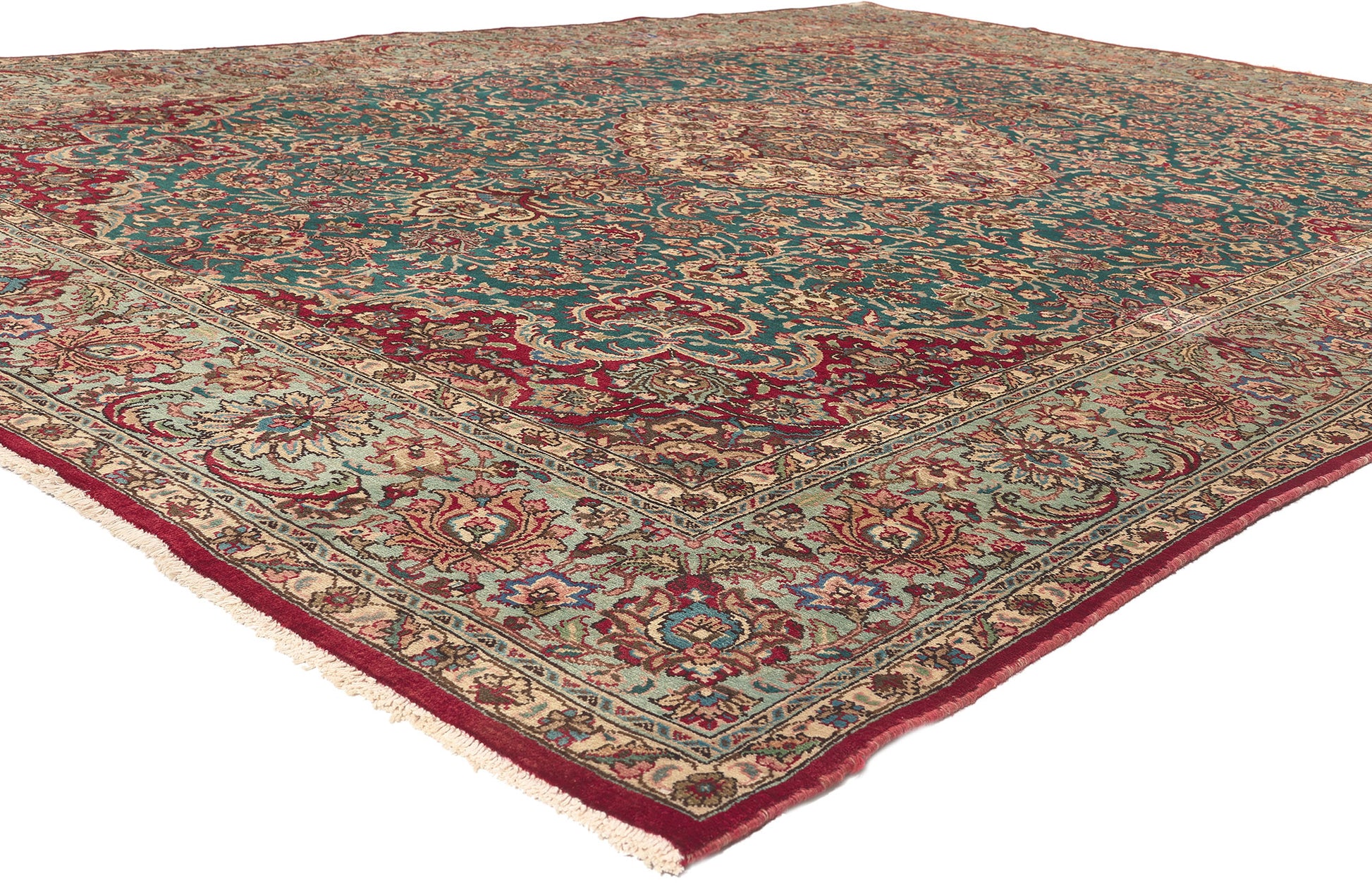 8 x 12 Vintage Persian Tabriz Rug 75351