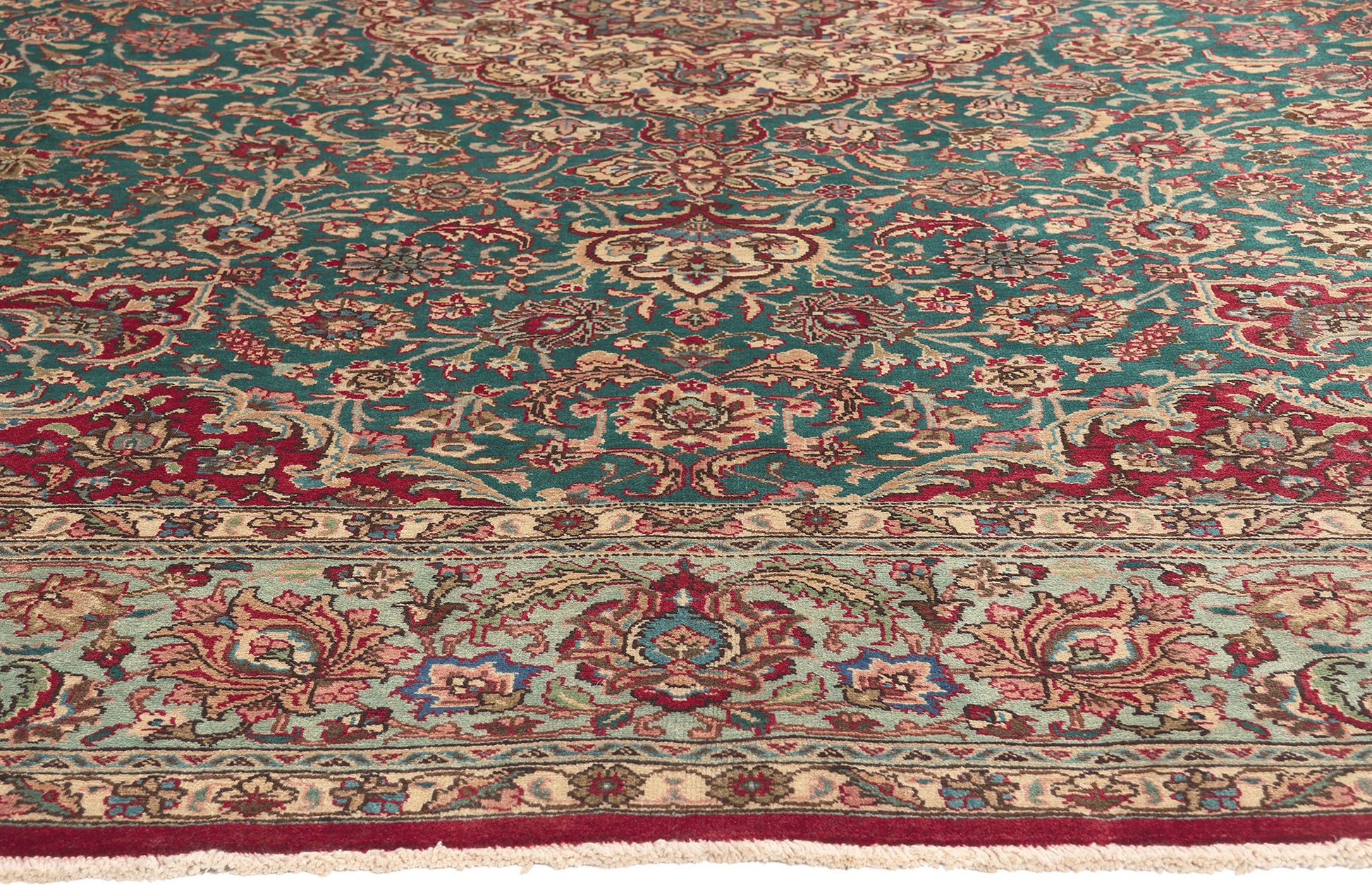 8 x 12 Vintage Persian Tabriz Rug 75351