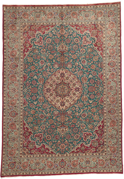 8 x 12 Vintage Persian Tabriz Rug 75351