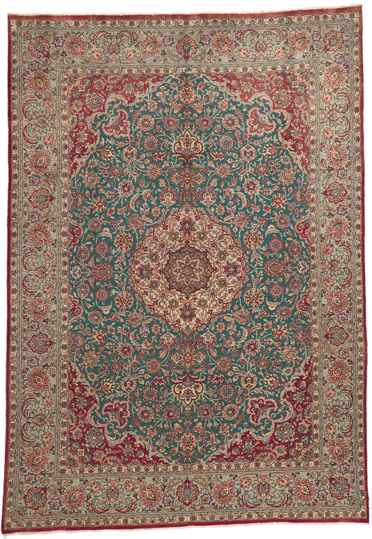 8 x 12 Vintage Persian Tabriz Rug 75351