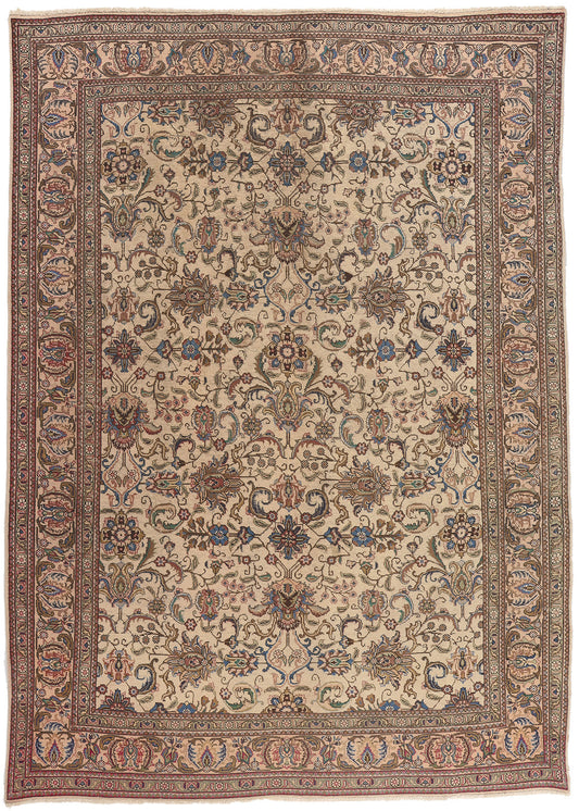 8 x 12 Vintage Persian Tabriz Rug 75093