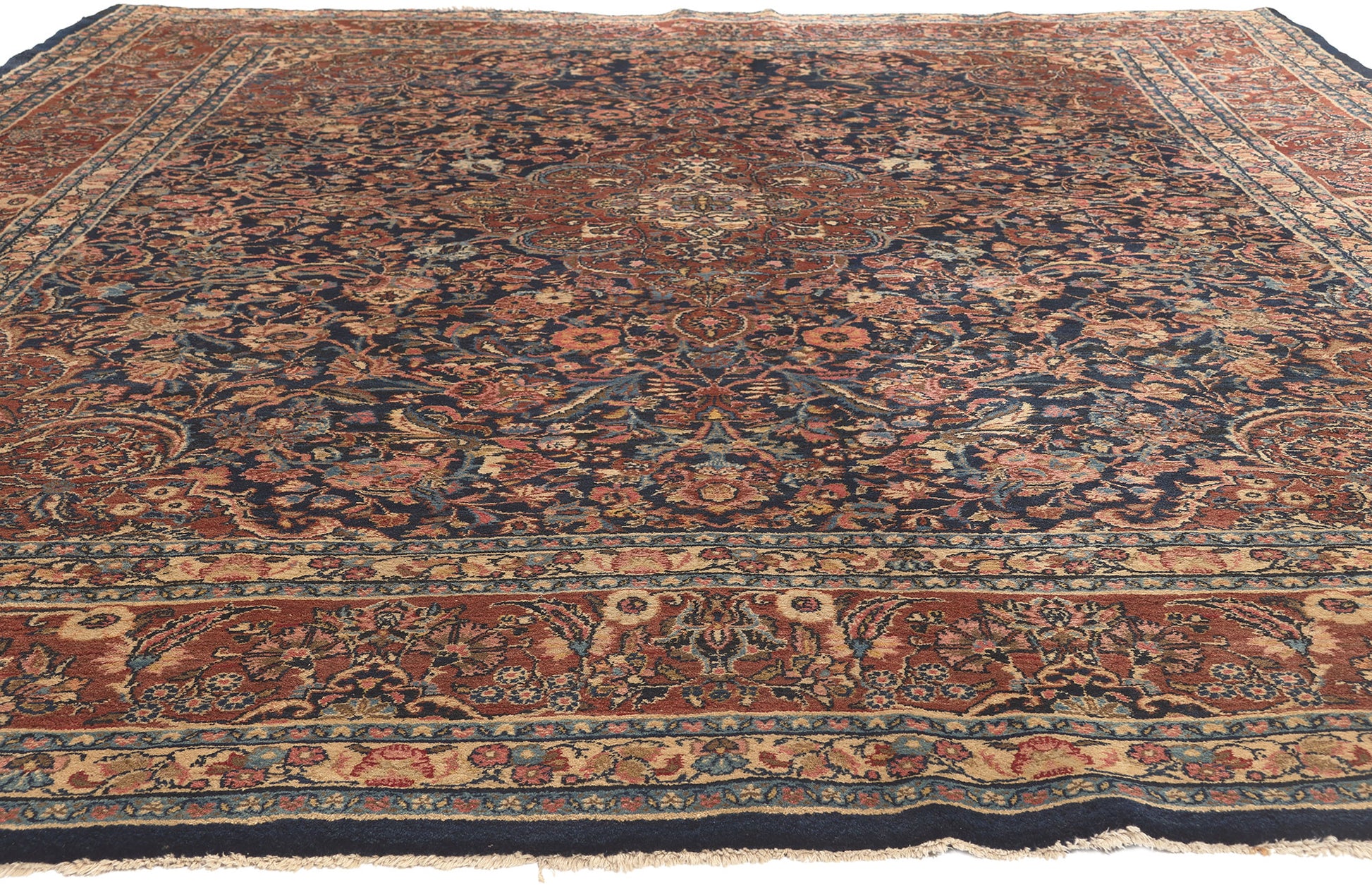 9 x 12 Antique Persian Hamadan Rug 76597