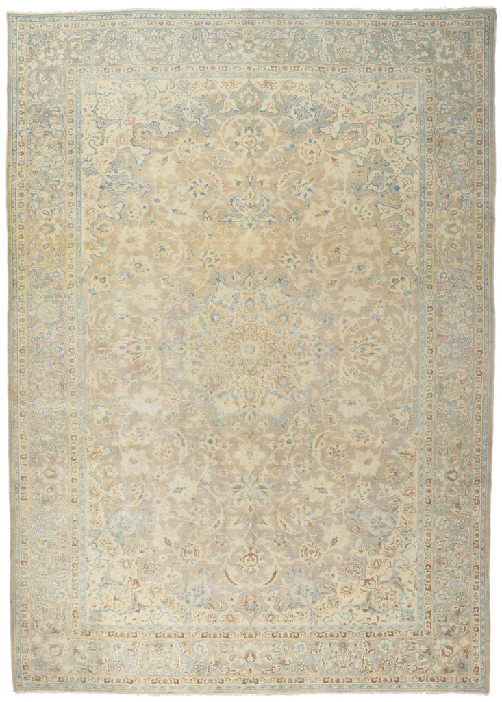 9 x 13 Vintage Persian Kashan Rug 61129