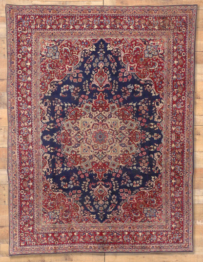 9 x 13 Vintage Persian Mashhad Rug 76253