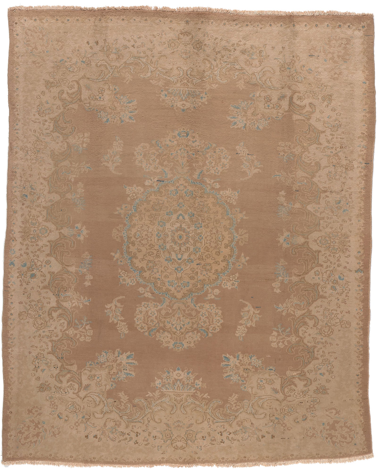 8 x 9 Vintage Persian Sarouk Rug 75606