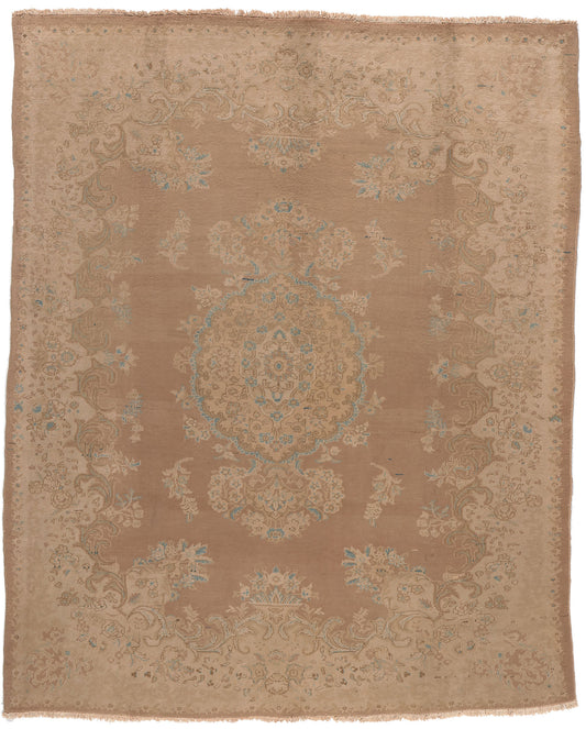 8 x 9 Vintage Persian Sarouk Rug 75606