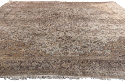 8 x 12 Vintage Persian Silk Qum Rug 77669