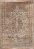 8 x 12 Vintage Persian Silk Qum Rug 77669