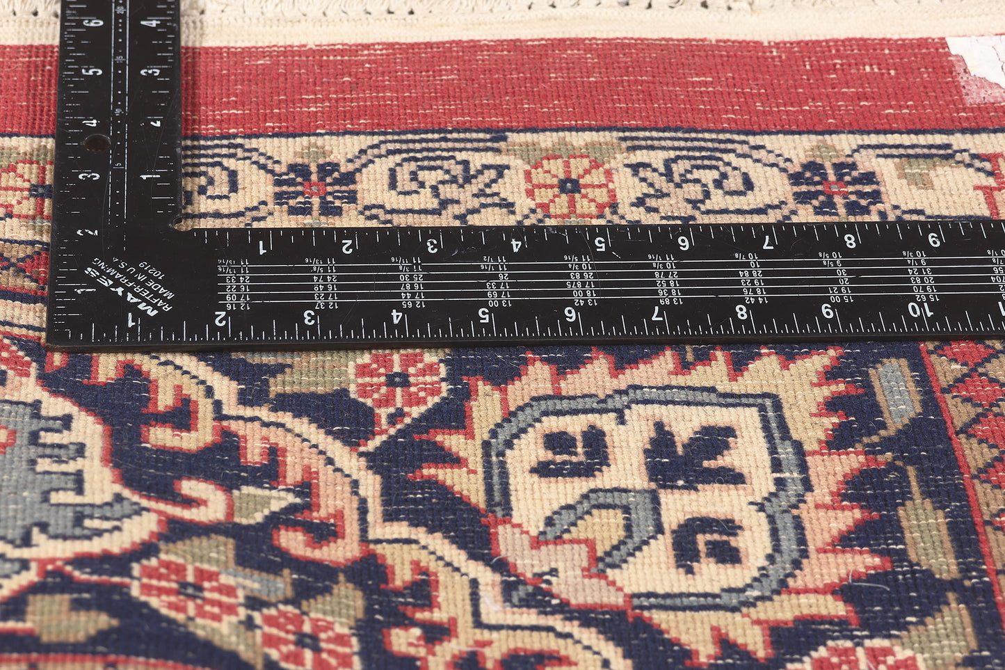 8 x 11 Vintage Indian Tabriz Rug 74404