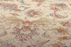 8 x 8 Vintage Persian Tabriz Round Area Rug 78716
