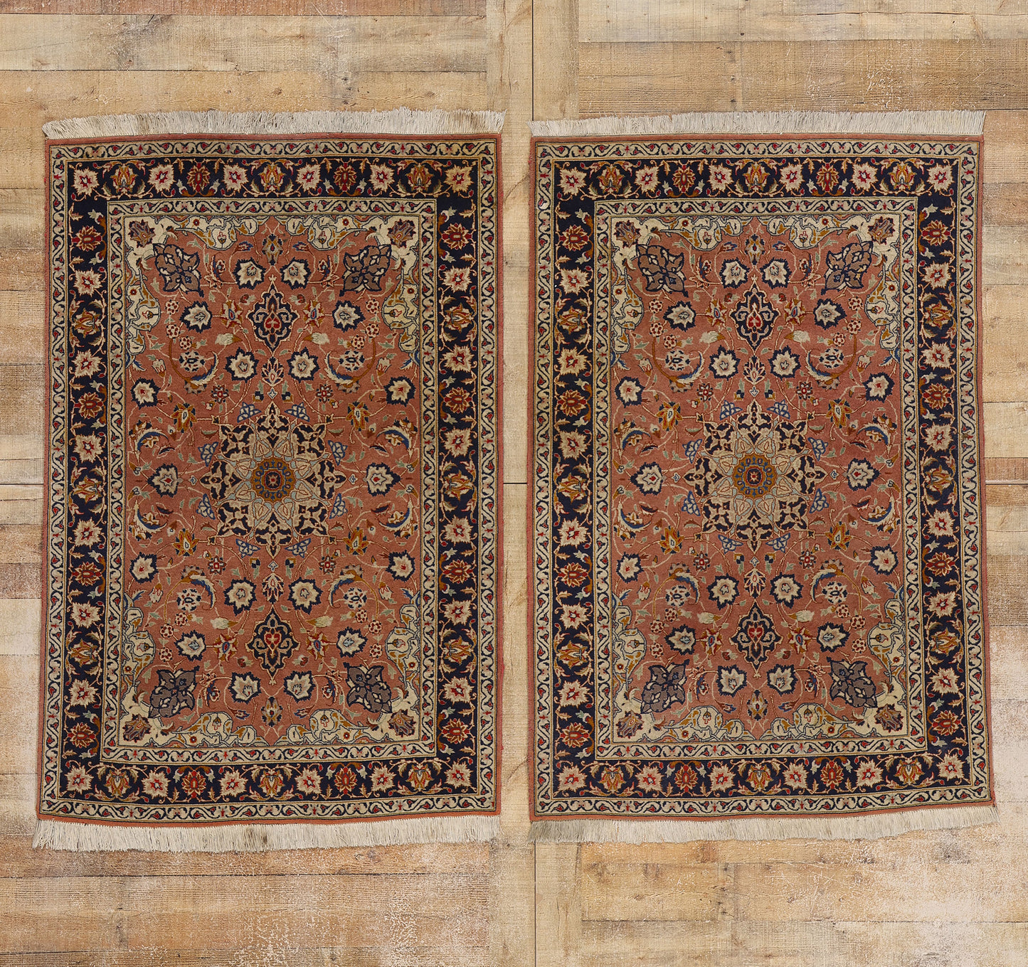 3 x 5 Vintage Persian Tabriz Rug 78703