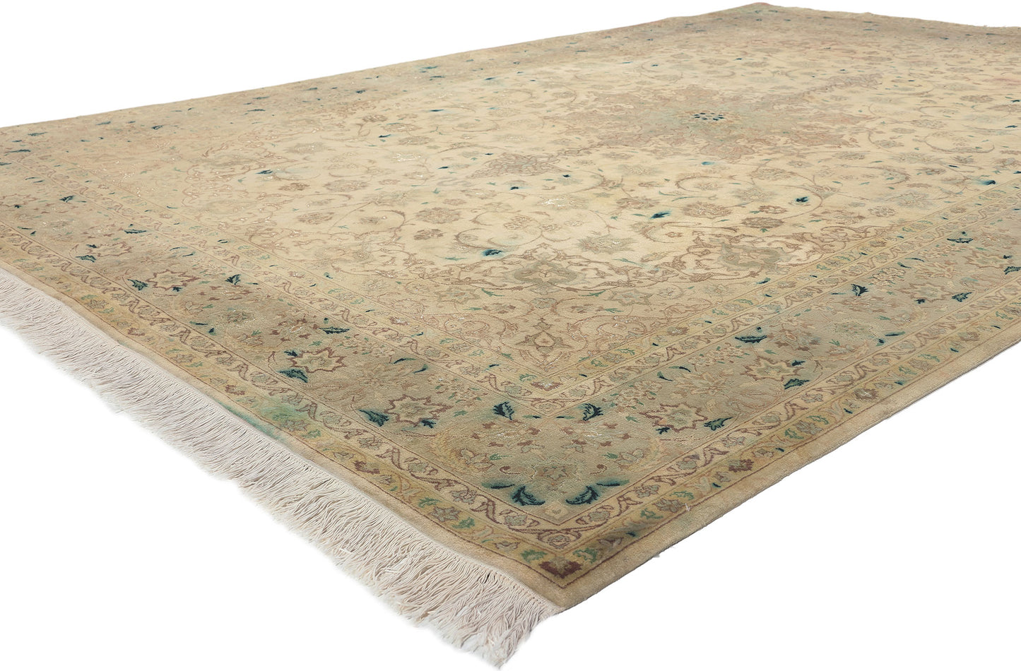 7 x 10 Vintage Persian Tabriz Rug 76976