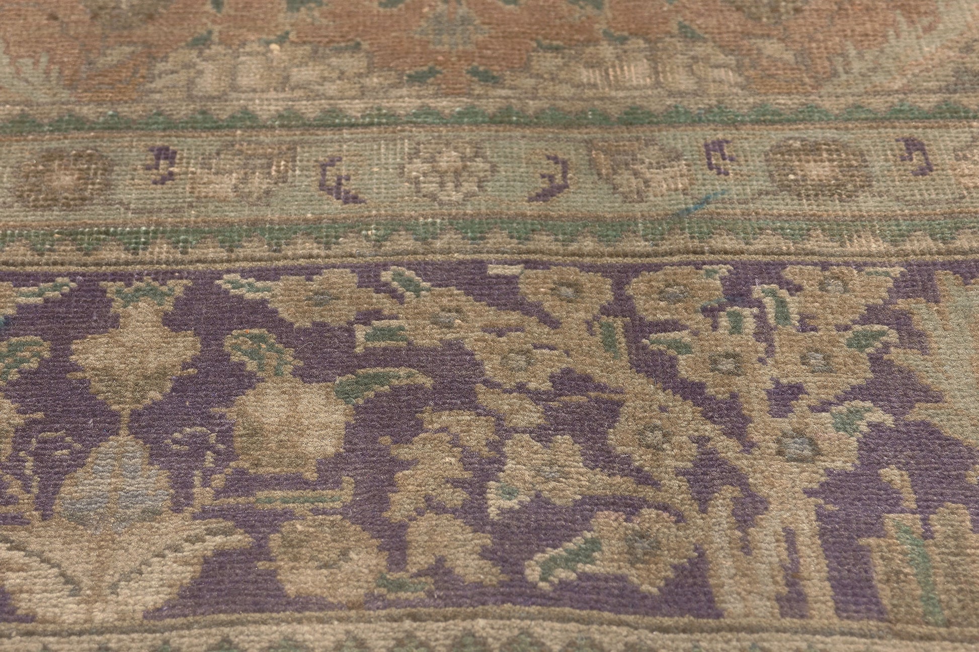 7 x 10 Antique Persian Tabriz Rug 74850