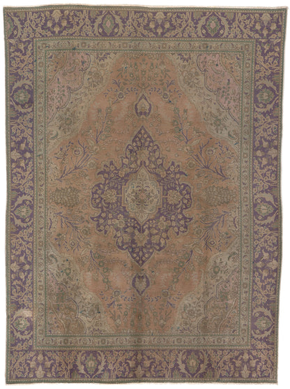 7 x 10 Antique Persian Tabriz Rug 74850