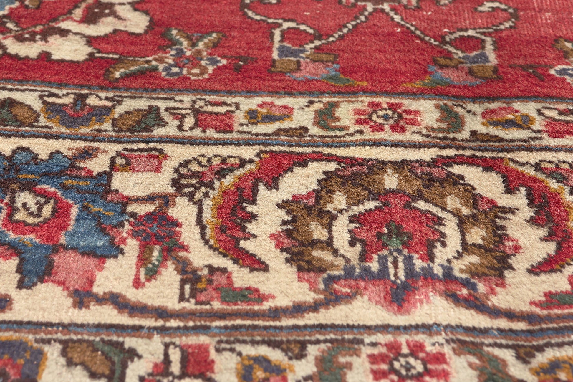7 x 11 Vintage Persian Tabriz Rug 78237