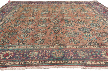 8 x 10 Vintage Persian Tabriz Rug 75505
