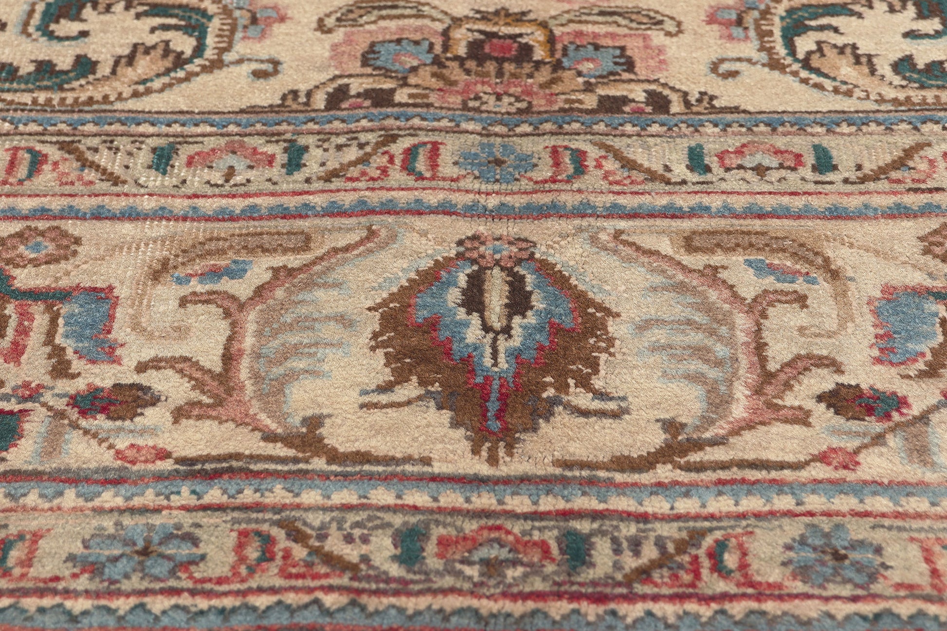 8 x 11 Vintage Persian Tabriz Rug 75518