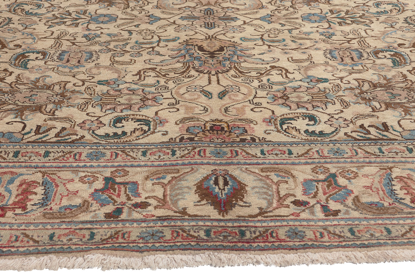 8 x 11 Vintage Persian Tabriz Rug 75518
