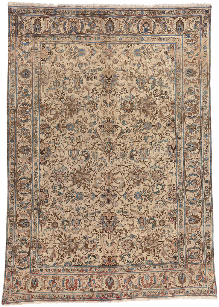 8 x 11 Vintage Persian Tabriz Rug 75518