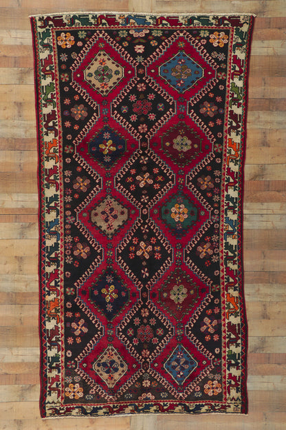 5 x 10 Vintage Persian Shiraz Rug 61038
