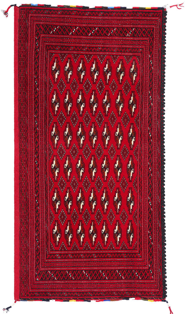 2 x 4 Vintage Persian Turkoman Rug 78908