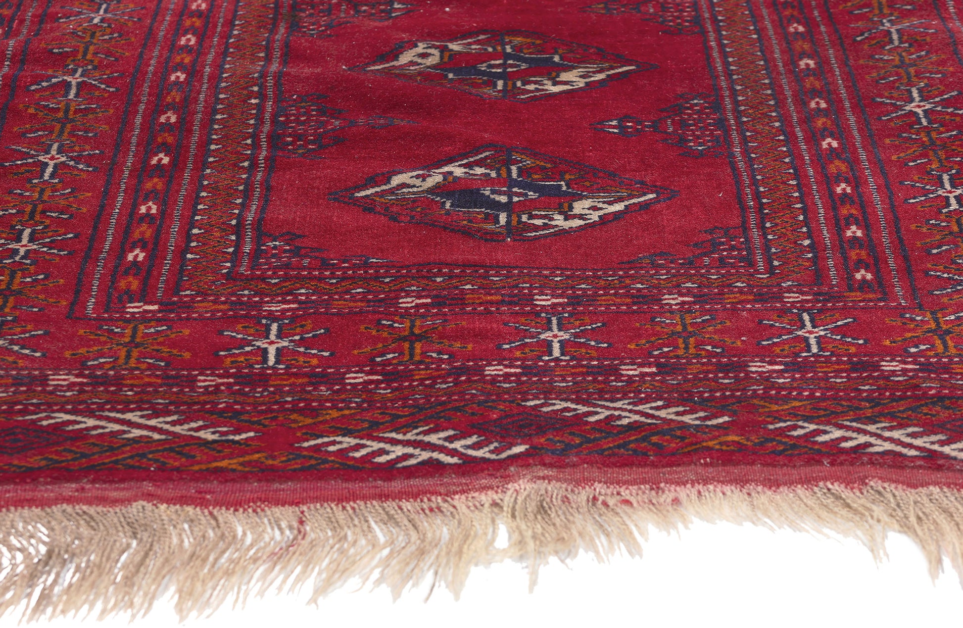 3 x 4 Vintage Persian Turkoman Rug 78705