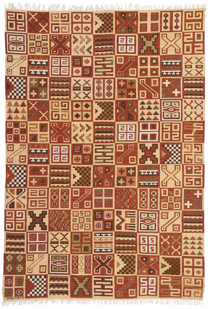6 x 8 Vintage Peruvian Kilim Rug 78624